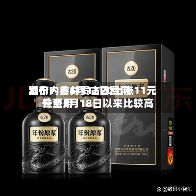 酒价内参6月12日费用发布：古井贡古20上涨11元，费用升至5月18日以来比较高位-第2张图片