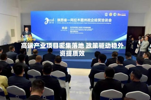 高端产业项目密集落地 政策驱动稳外资提质效