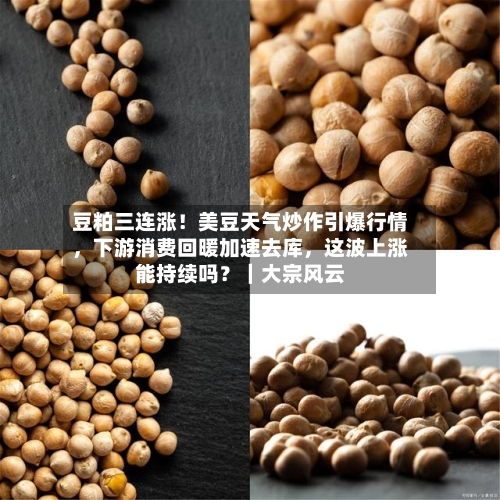 豆粕三连涨！美豆天气炒作引爆行情，下游消费回暖加速去库	，这波上涨能持续吗？｜大宗风云-第3张图片