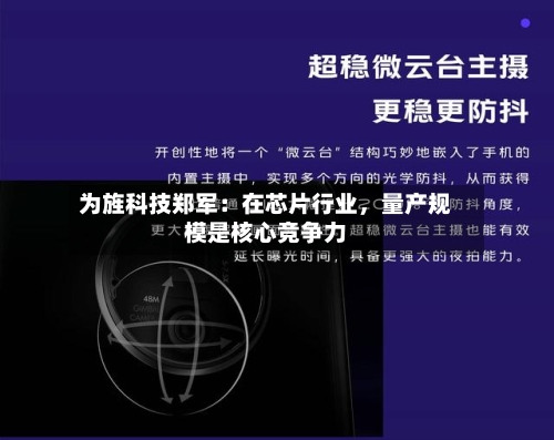 为旌科技郑军：在芯片行业，量产规模是核心竞争力-第3张图片
