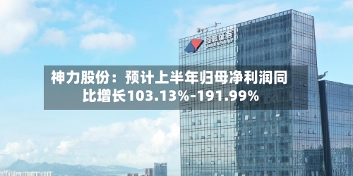 神力股份：预计上半年归母净利润同比增长103.13%-191.99%-第3张图片