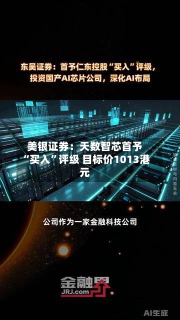 美银证券：天数智芯首予“买入	”评级 目标价1013港元-第1张图片
