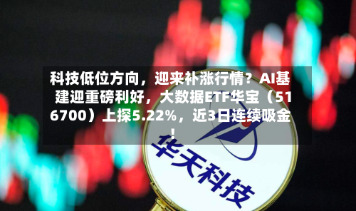 科技低位方向，迎来补涨行情？AI基建迎重磅利好，大数据ETF华宝（516700）上探5.22%，近3日连续吸金！