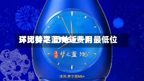 洋河梦之蓝M6+费用环比持平 仍处近一月最低位-第2张图片