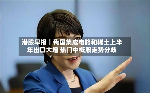 港股早报｜我国集成电路和稀土上半年出口大增 热门中概股走势分歧-第2张图片