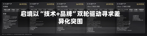 启境以“技术+品牌”双轮驱动寻求差异化突围
