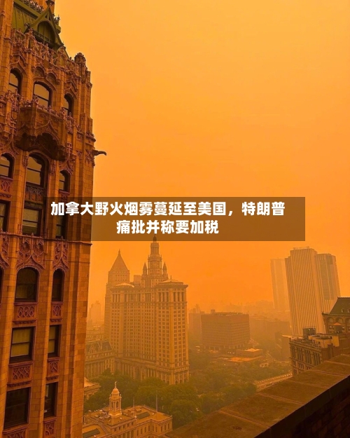 加拿大野火烟雾蔓延至美国，特朗普痛批并称要加税