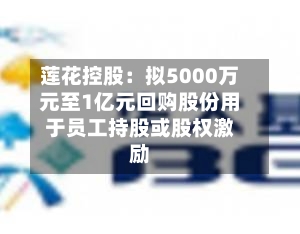 莲花控股:拟5000万元至1亿元回购股份用于员工持股或股权激励