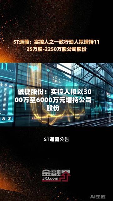 融捷股份:实控人拟以3000万至6000万元增持公司股份