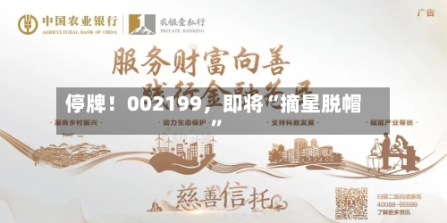 停牌！002199	，即将“摘星脱帽	”-第2张图片