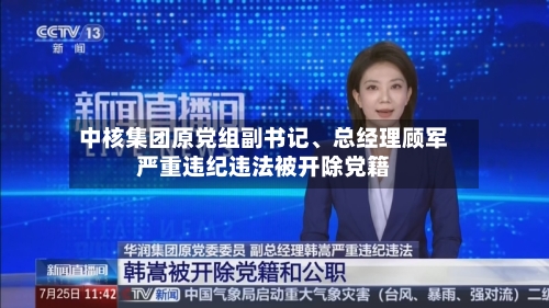中核集团原党组副书记、总经理顾军严重违纪违法被开除党籍-第2张图片