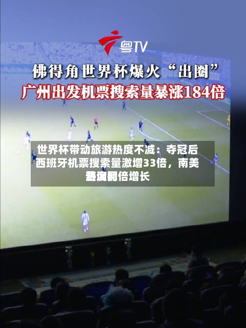 世界杯带动旅游热度不减：夺冠后西班牙机票搜索量激增33倍，南美游询问热度翻倍增长-第3张图片