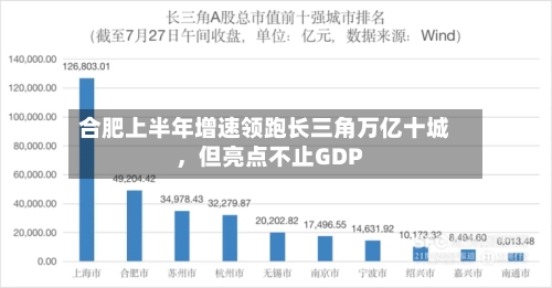 合肥上半年增速领跑长三角万亿十城，但亮点不止GDP-第3张图片