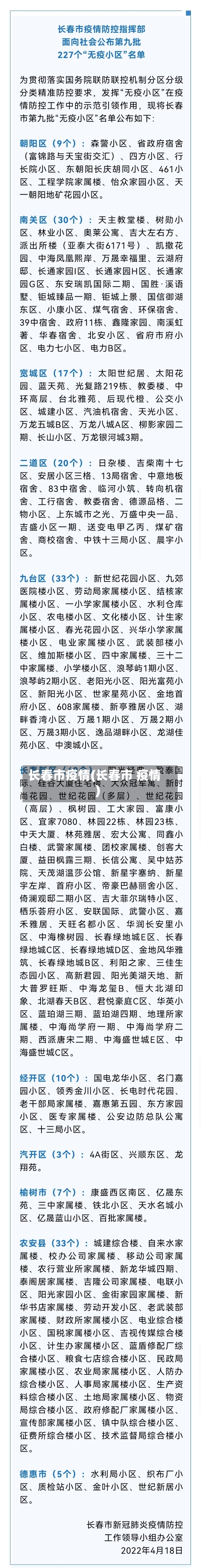 长春市疫情(长春市 疫情)