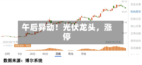 午后异动！光伏龙头，涨停