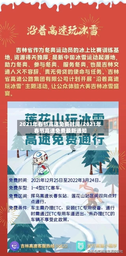 2021年春节高速免费时间/2021年春节高速免费最新通知
