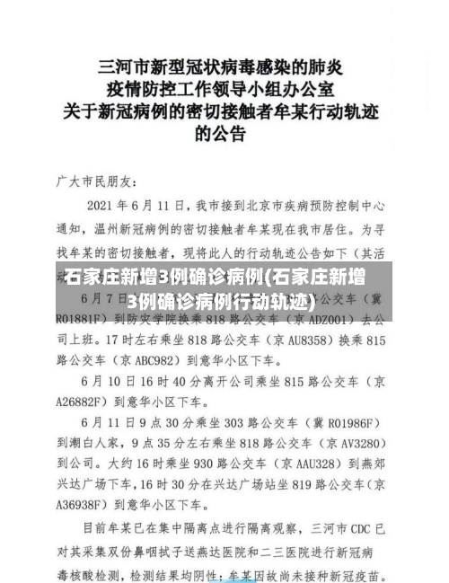 石家庄新增3例确诊病例(石家庄新增3例确诊病例行动轨迹)-第2张图片