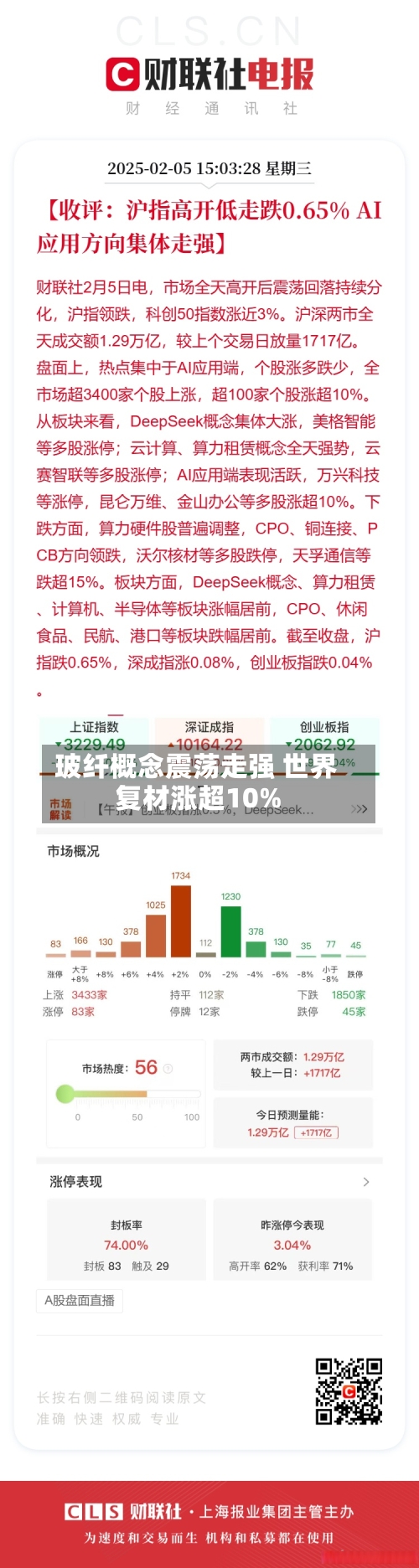 玻纤概念震荡走强 世界复材涨超10%-第1张图片